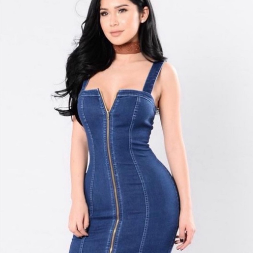 Fashion Nova Denim Dress